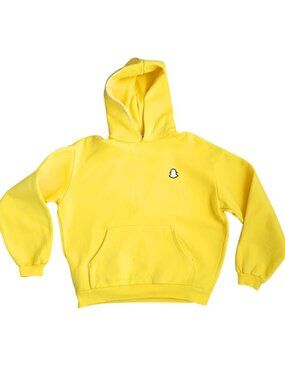 Madhappy Yellow Hoodie Size M – Minimalist Pullover Streetwear Cozy Fleece Sweat